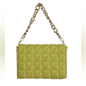 Zara Quilted Yellow Bag